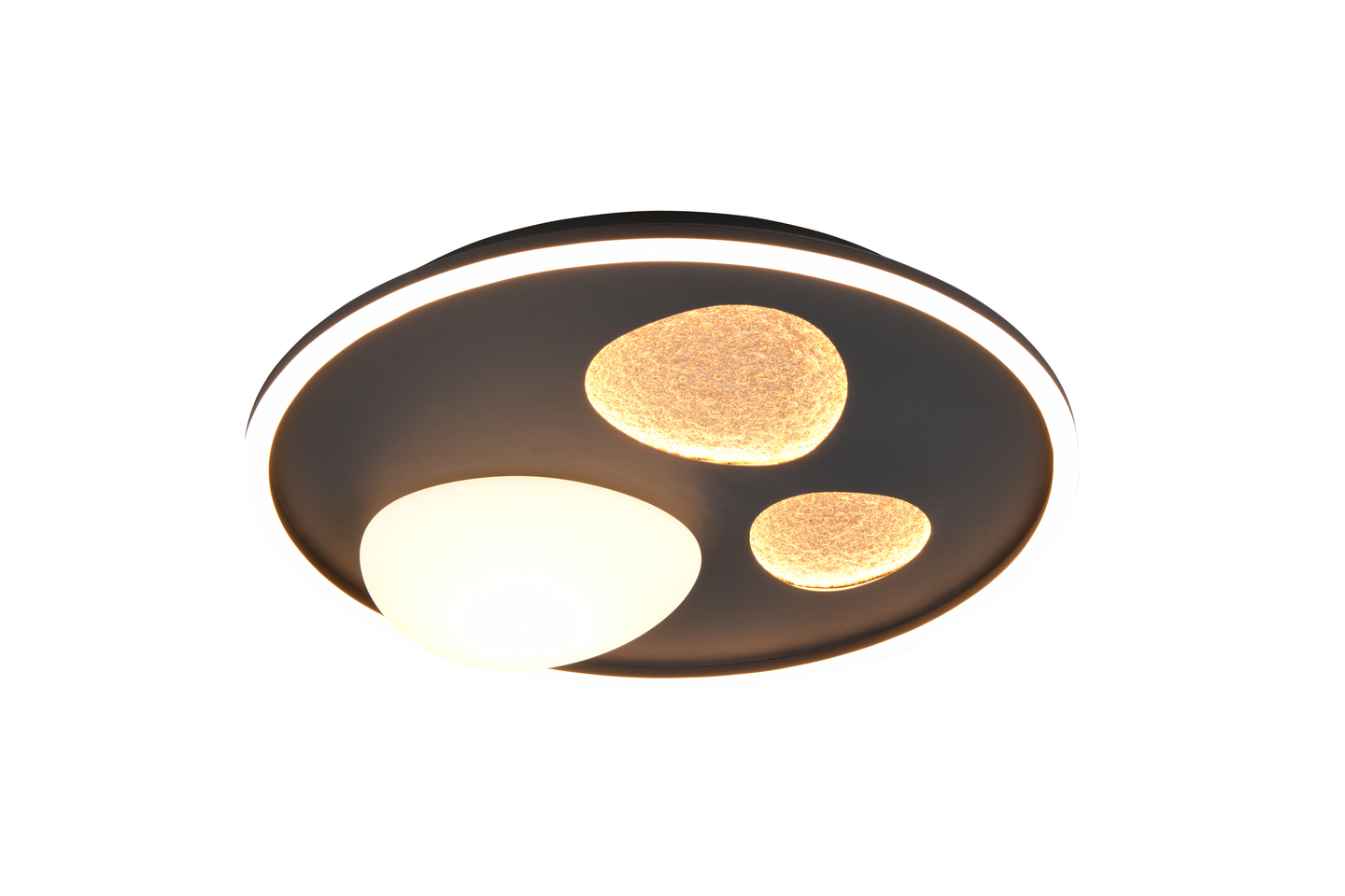 Kattovalaisin TRIO Pebble led 36W 4500lm mattamusta