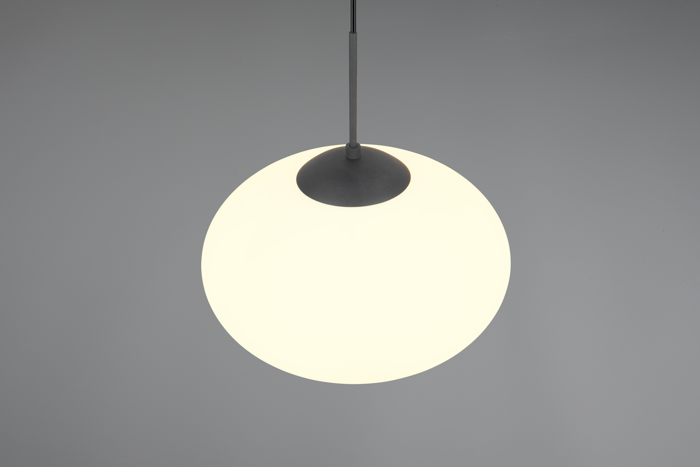 Riippuvalaisin TRIO Fomento E27 40cm mattamusta/valkoinen