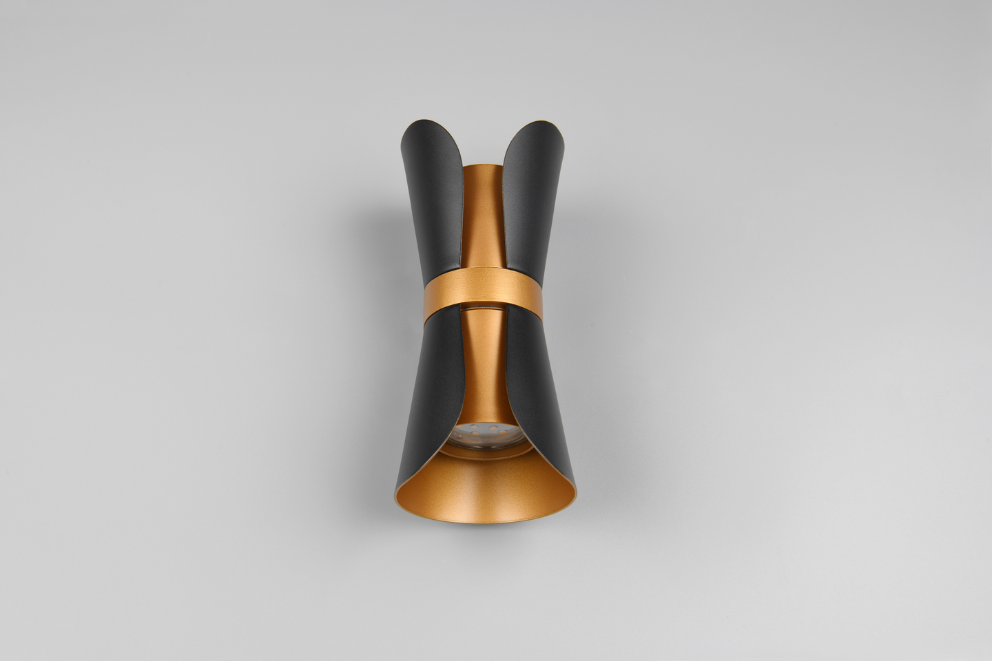 Seinävalaisin TRIO Coat GU10 2-osainen mattamusta