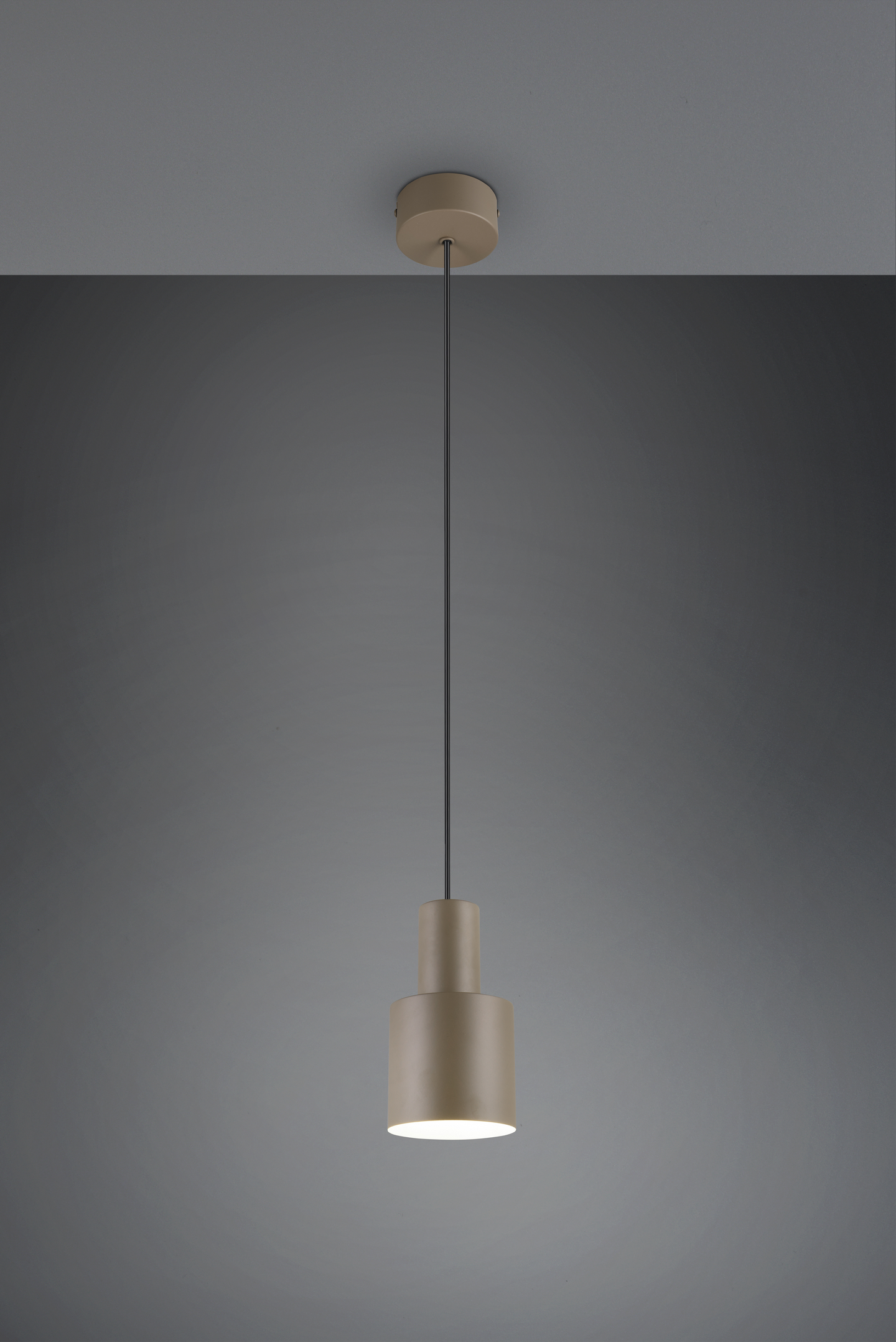 Riippuvalaisin TRIO Agudo E27 1-os harmaanruskea