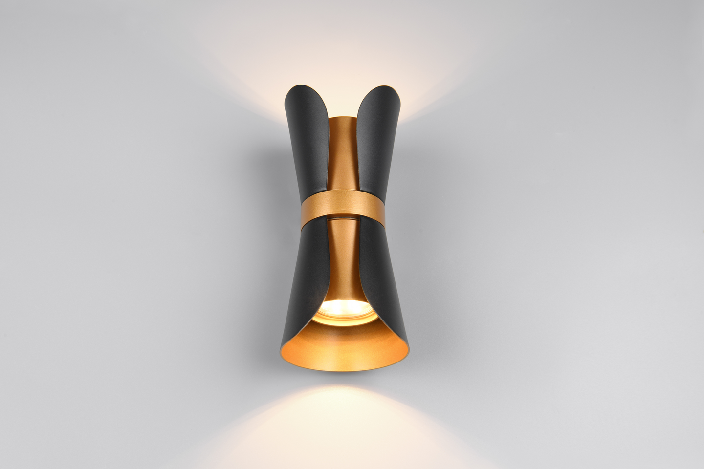 Seinävalaisin TRIO Coat GU10 2-osainen mattamusta