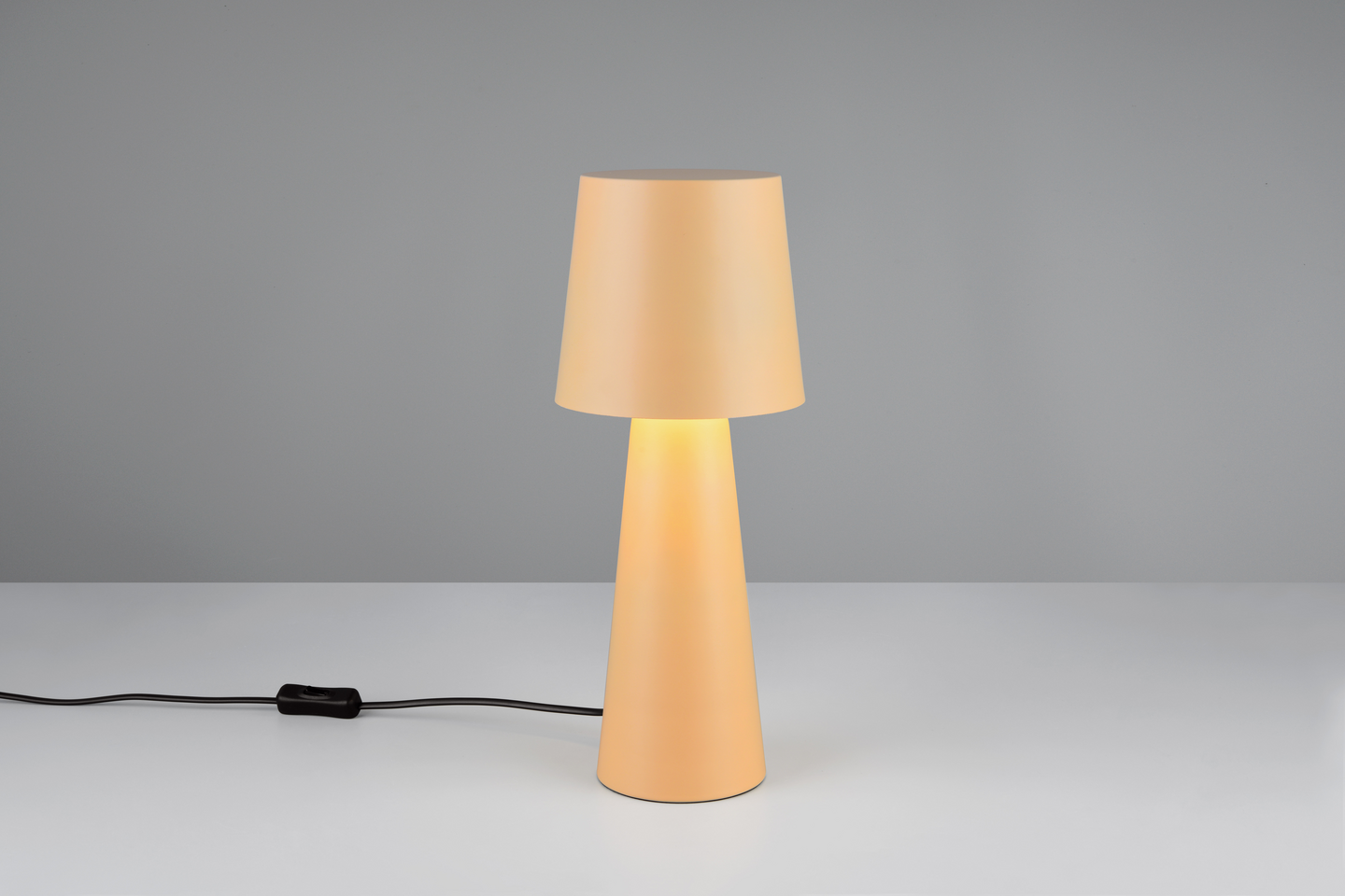 Pöytävalaisin TRIO Nubian E27 kellertävänruskea