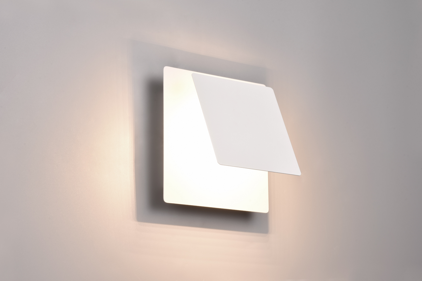 Seinävalaisin TRIO Mio neliö led 6W mattavalkoinen