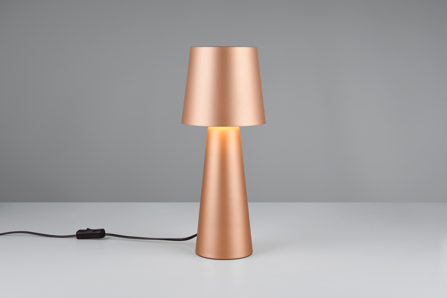 Pöytävalaisin TRIO Nubian E27 kahvinruskea