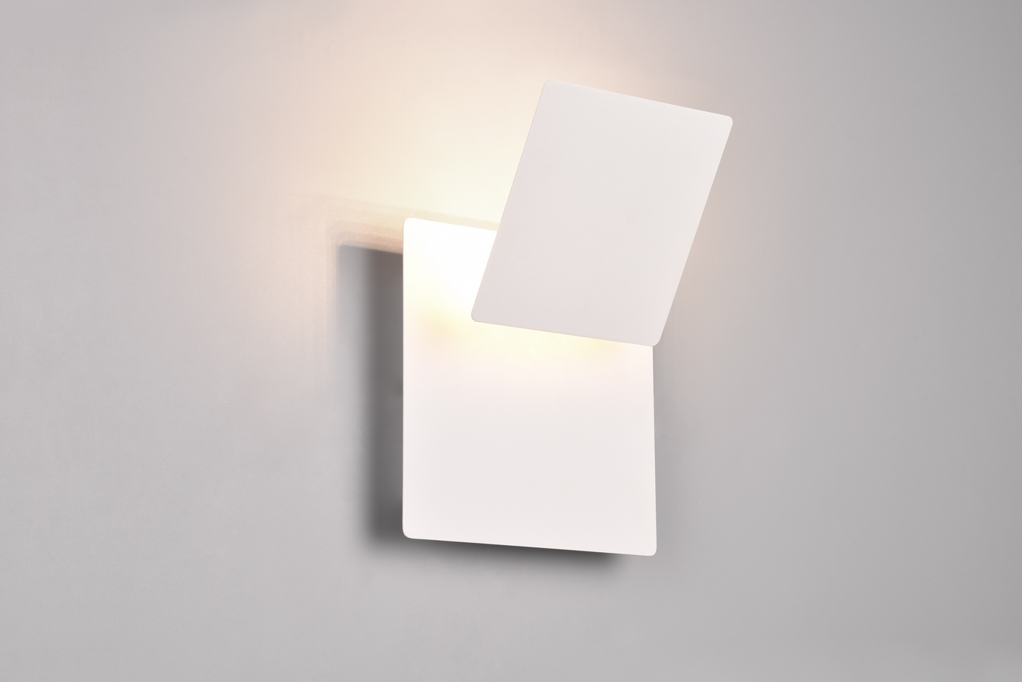 Seinävalaisin TRIO Mio neliö led 6W mattavalkoinen