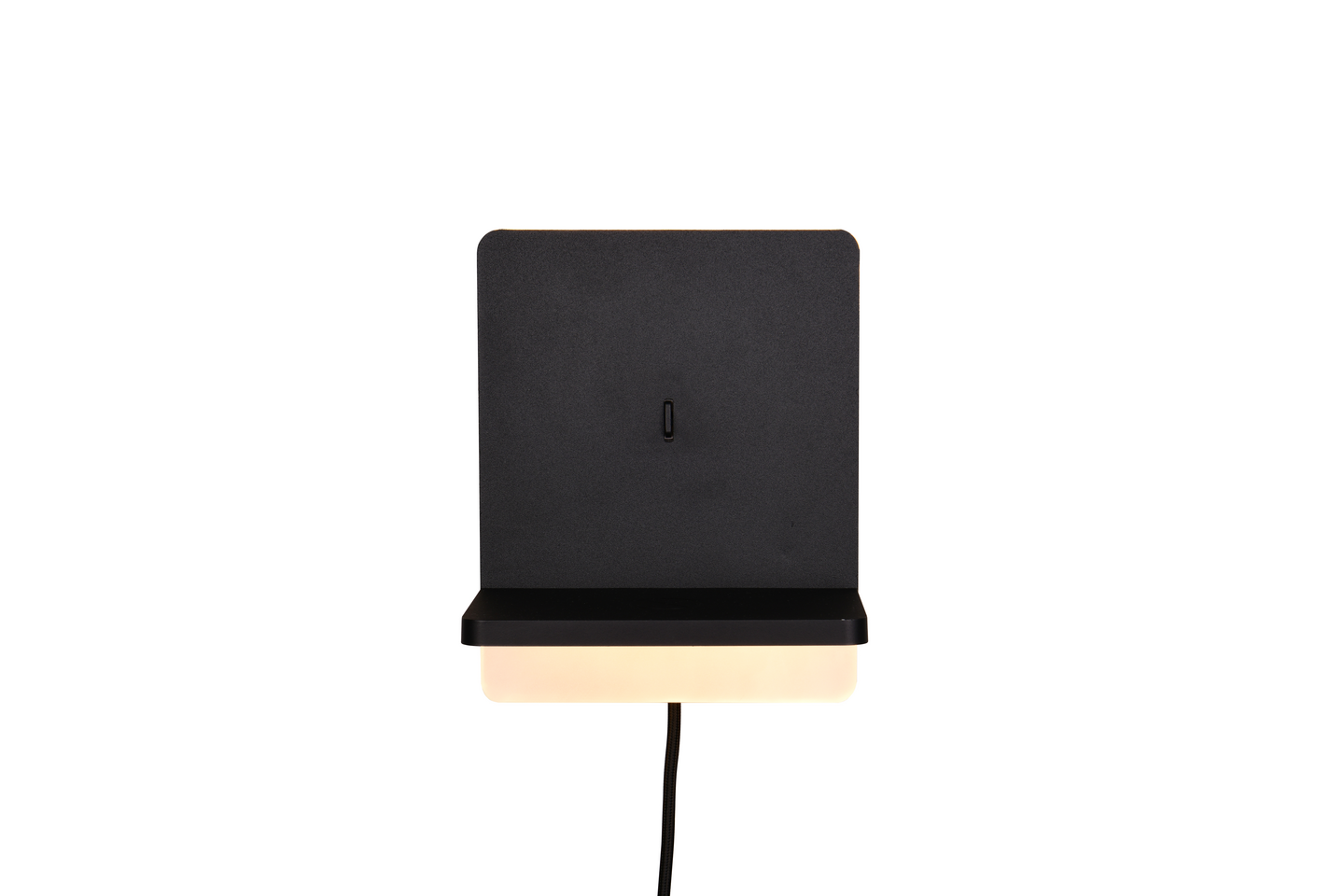 Seinävalaisin TRIO Fairfield led mattamusta induktiivisellä latausasemalla