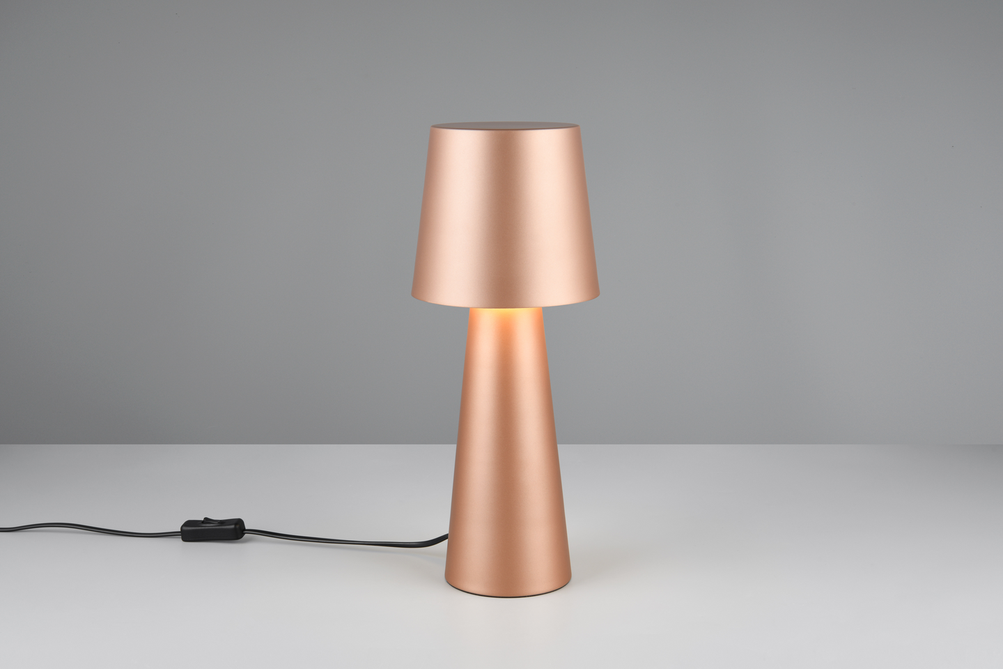 Pöytävalaisin TRIO Nubian E27 kahvinruskea