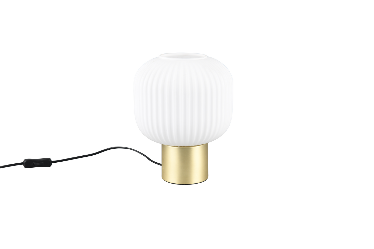 Pöytävalaisin TRIO Diva E27 mattamessinki/valkoinen