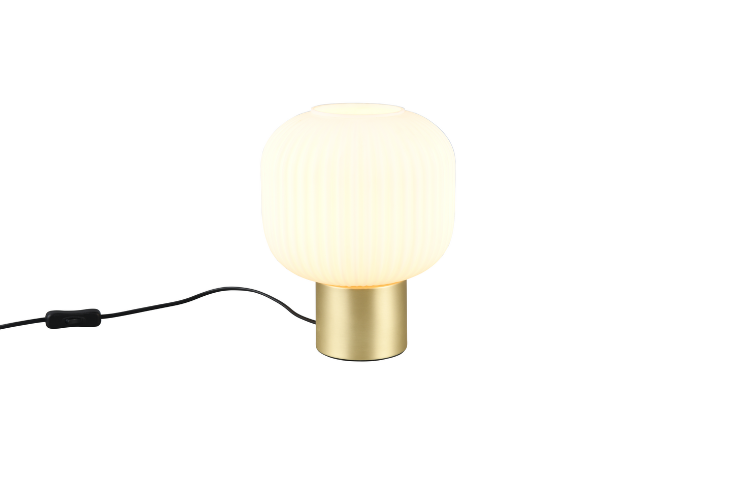 Pöytävalaisin TRIO Diva E27 mattamessinki/valkoinen