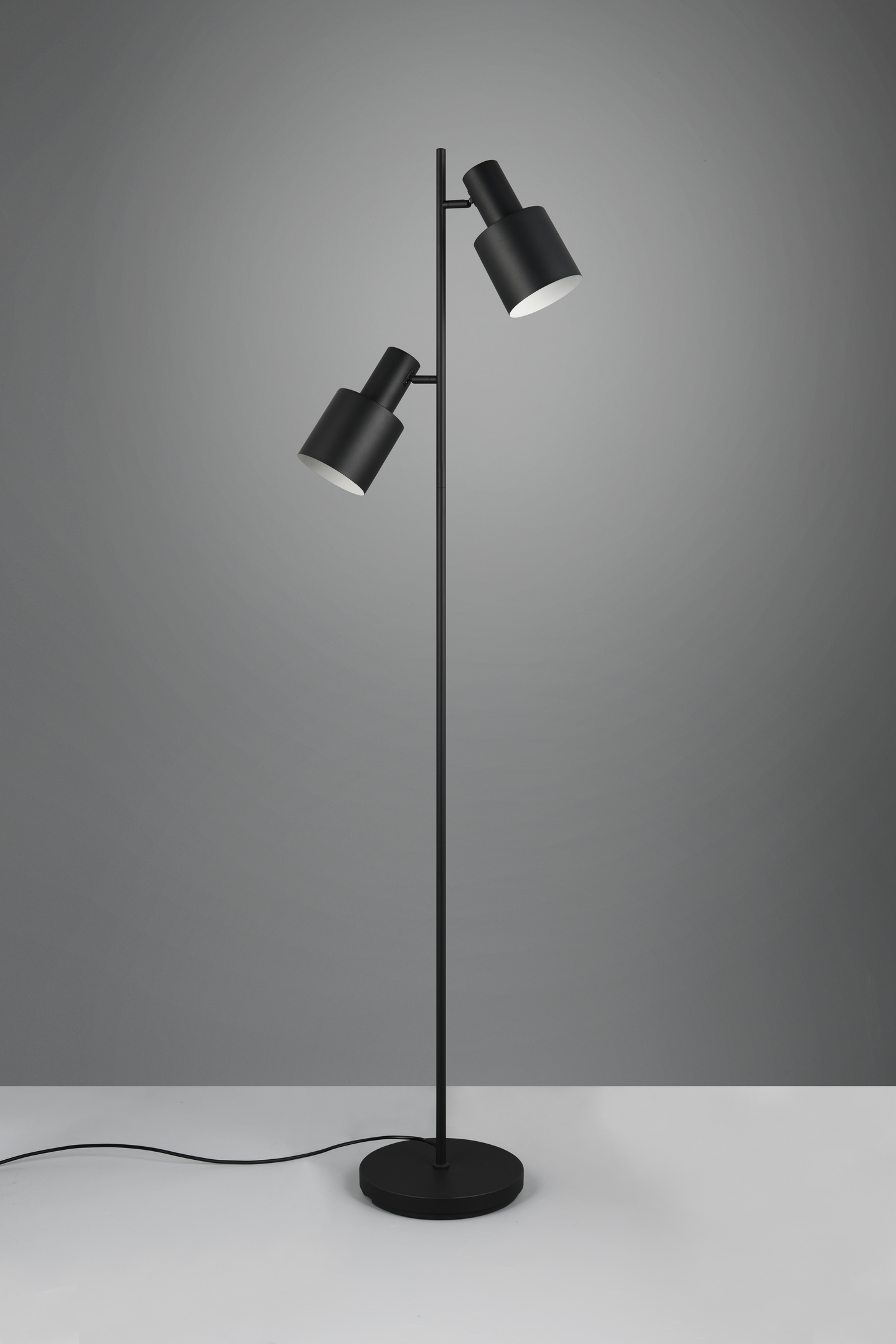 Lattiavalaisin TRIO Agudo 2xE27 mattamusta