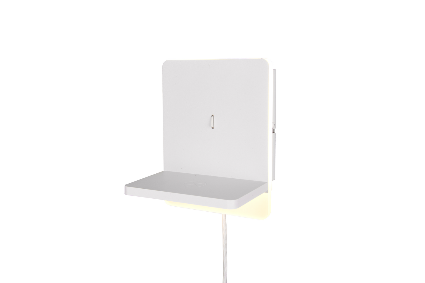 Seinävalaisin TRIO Fairfield led mattavalkoinen induktiivisellä latausasemalla