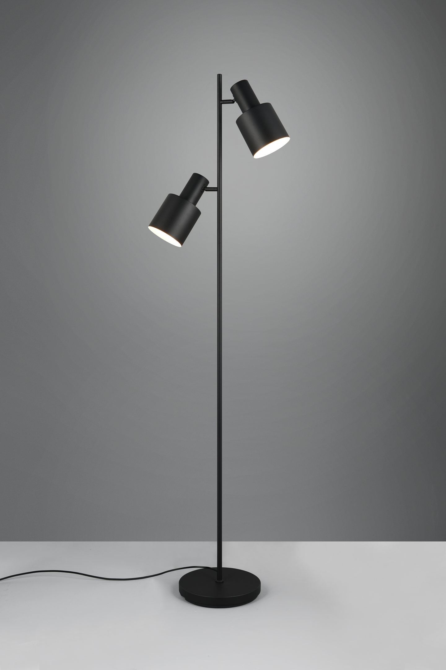 Lattiavalaisin TRIO Agudo 2xE27 mattamusta