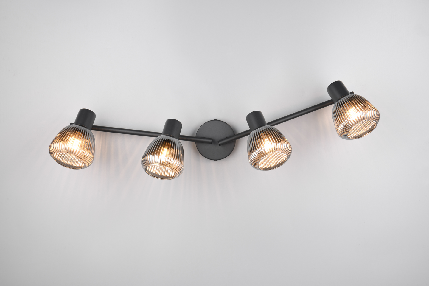 Spotti TRIO Tarifa E14 4-osainen mattamusta