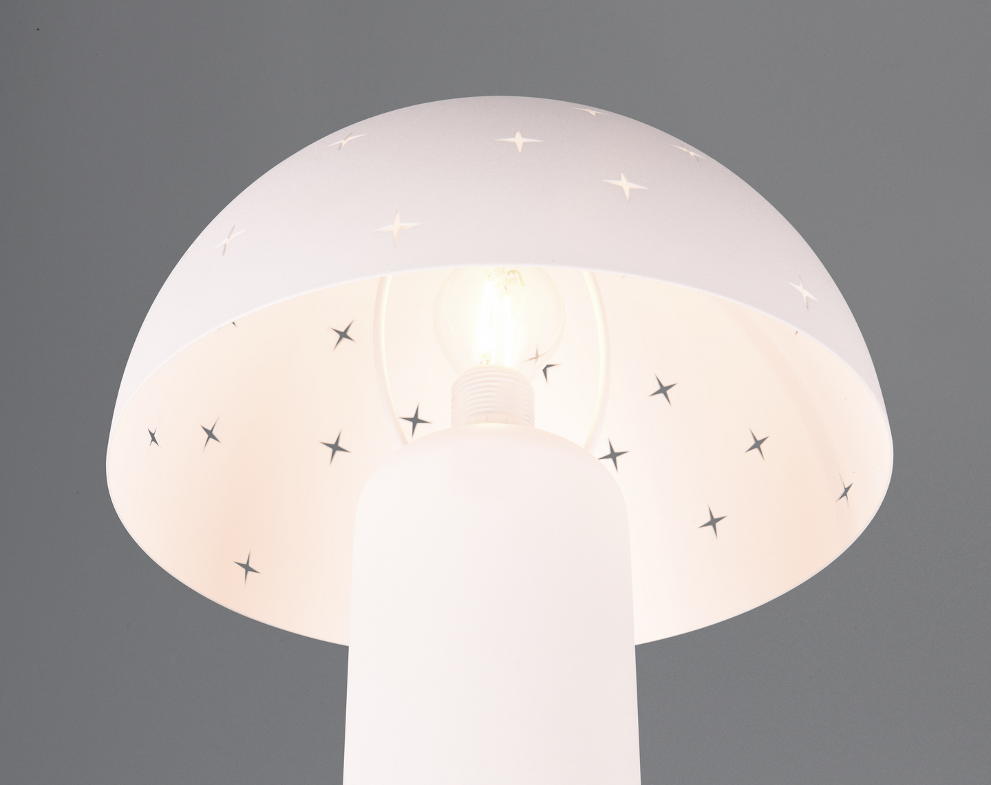 Pöytävalaisin TRIO Seta E14 mattavalkoinen