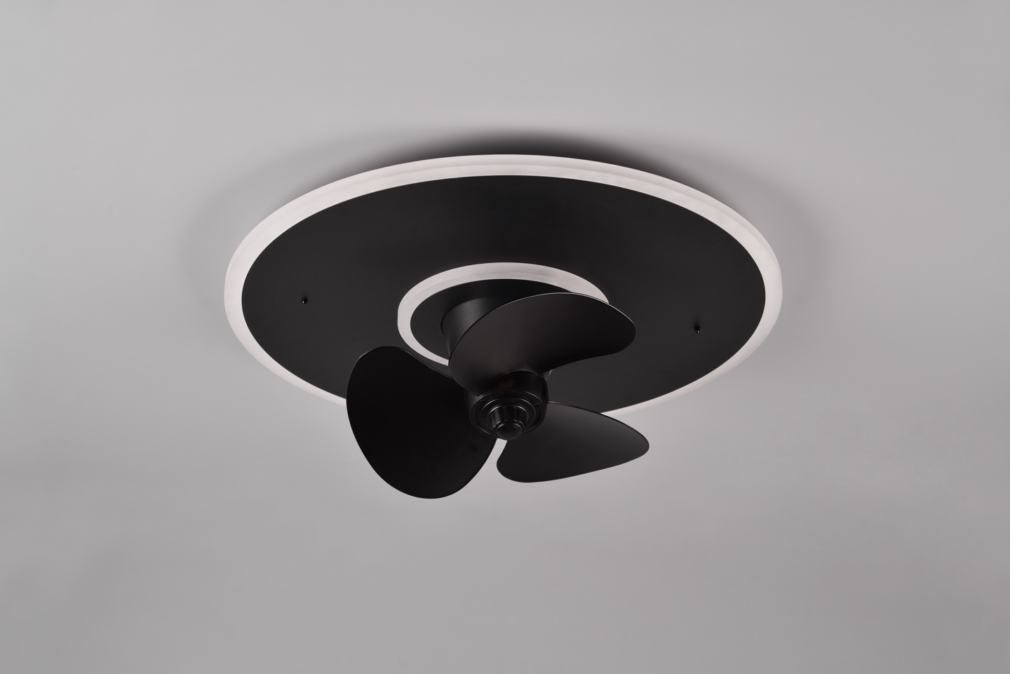 Tuuletinplafondi TRIO Nybro led 3500lm mattamusta