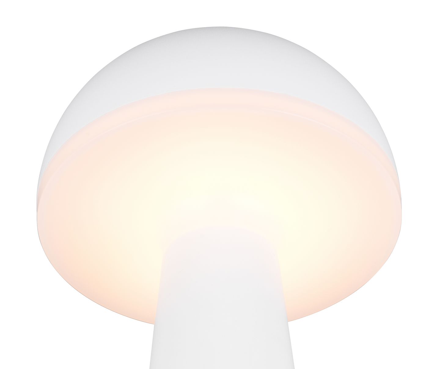 Ulkopöytävalaisin TRIO Fungo led 2W mattavalkoinen ladattava