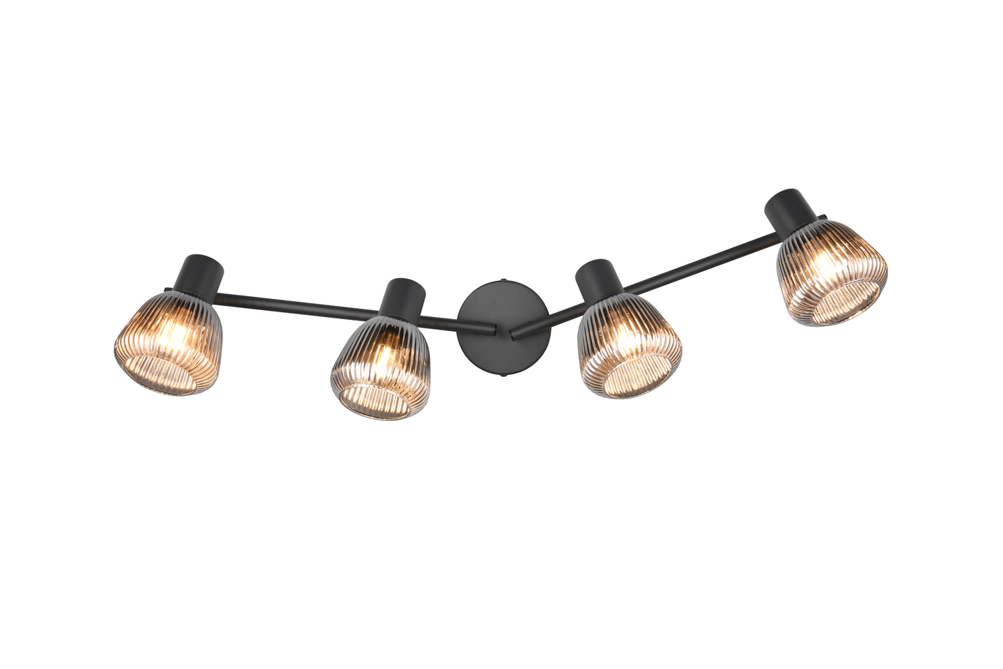 Spotti TRIO Tarifa E14 4-osainen mattamusta