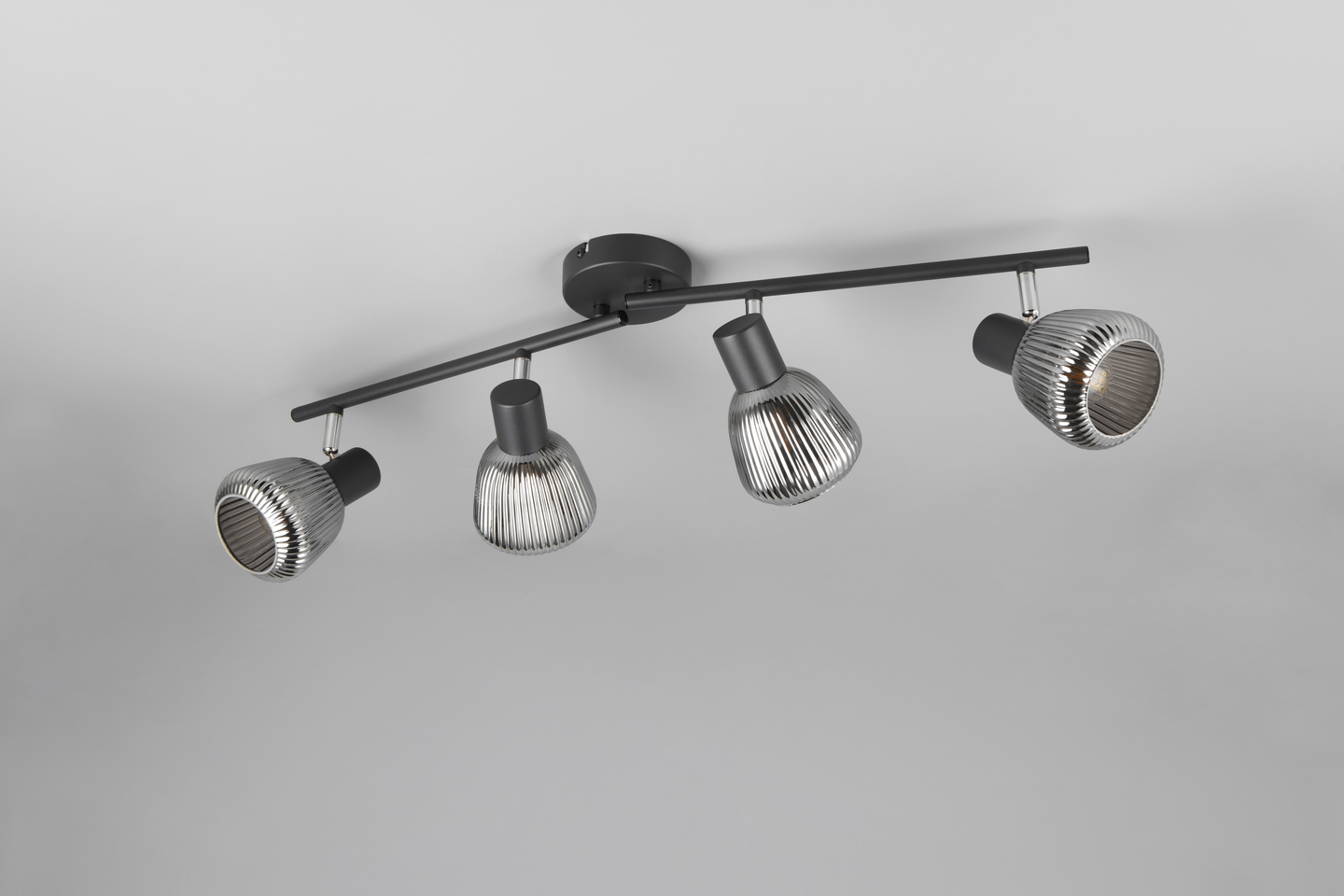 Spotti TRIO Tarifa E14 4-osainen mattamusta