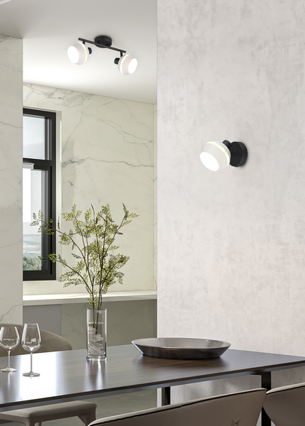 Spotti TRIO Isla E14 1-osainen lämmin harmaa / musta