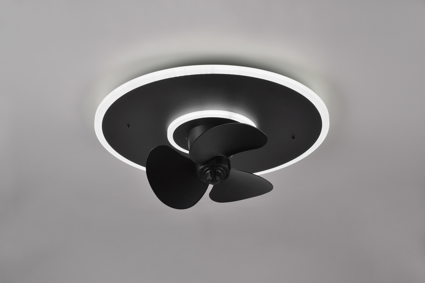 Tuuletinplafondi TRIO Nybro led 3500lm mattamusta