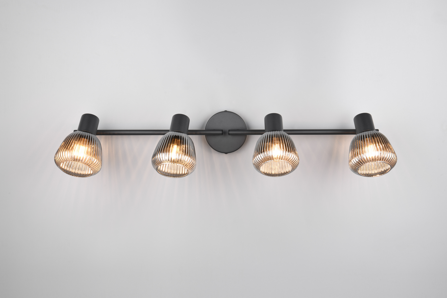 Spotti TRIO Tarifa E14 4-osainen mattamusta