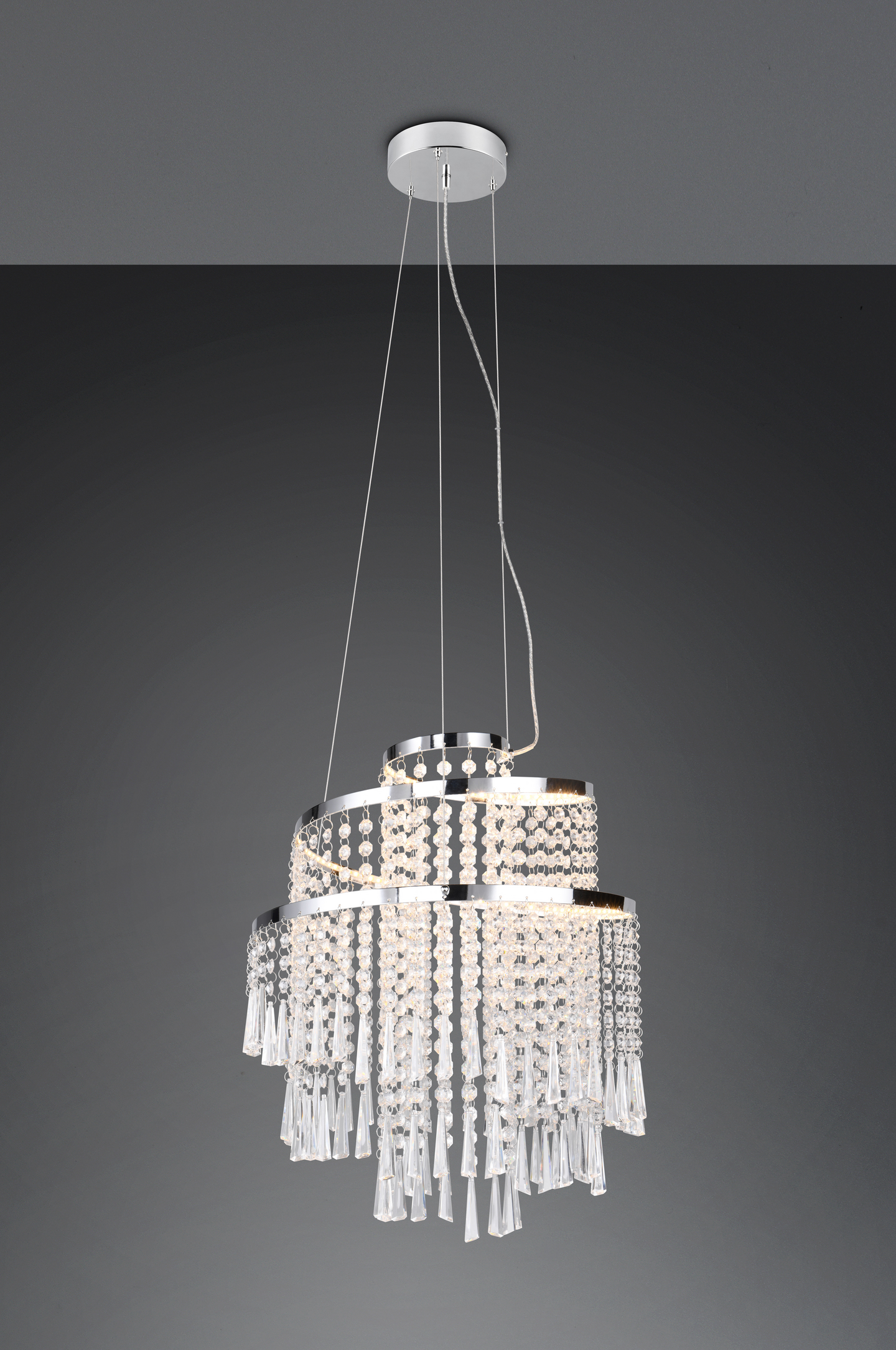 Riippuvalaisin TRIO Pomp led 30W kromi