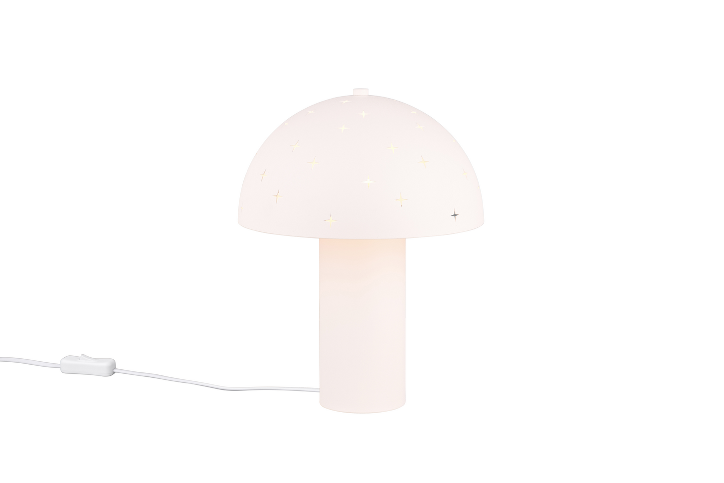 Pöytävalaisin TRIO Seta E14 mattavalkoinen