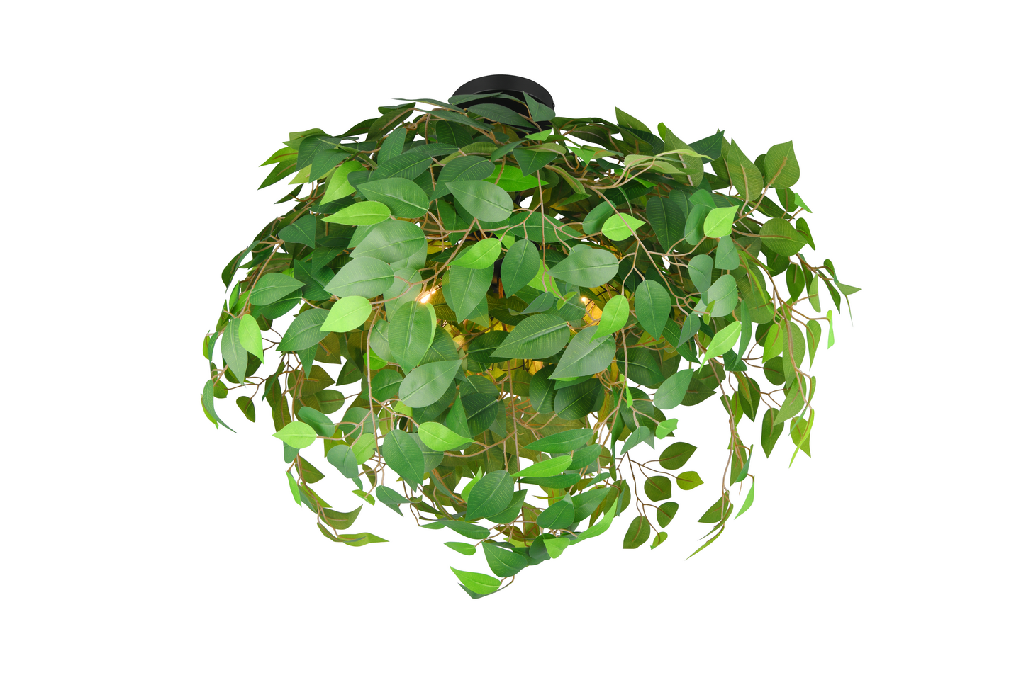 Kattovalaisin TRIO Leavy 3xE27 70 cm vihreä