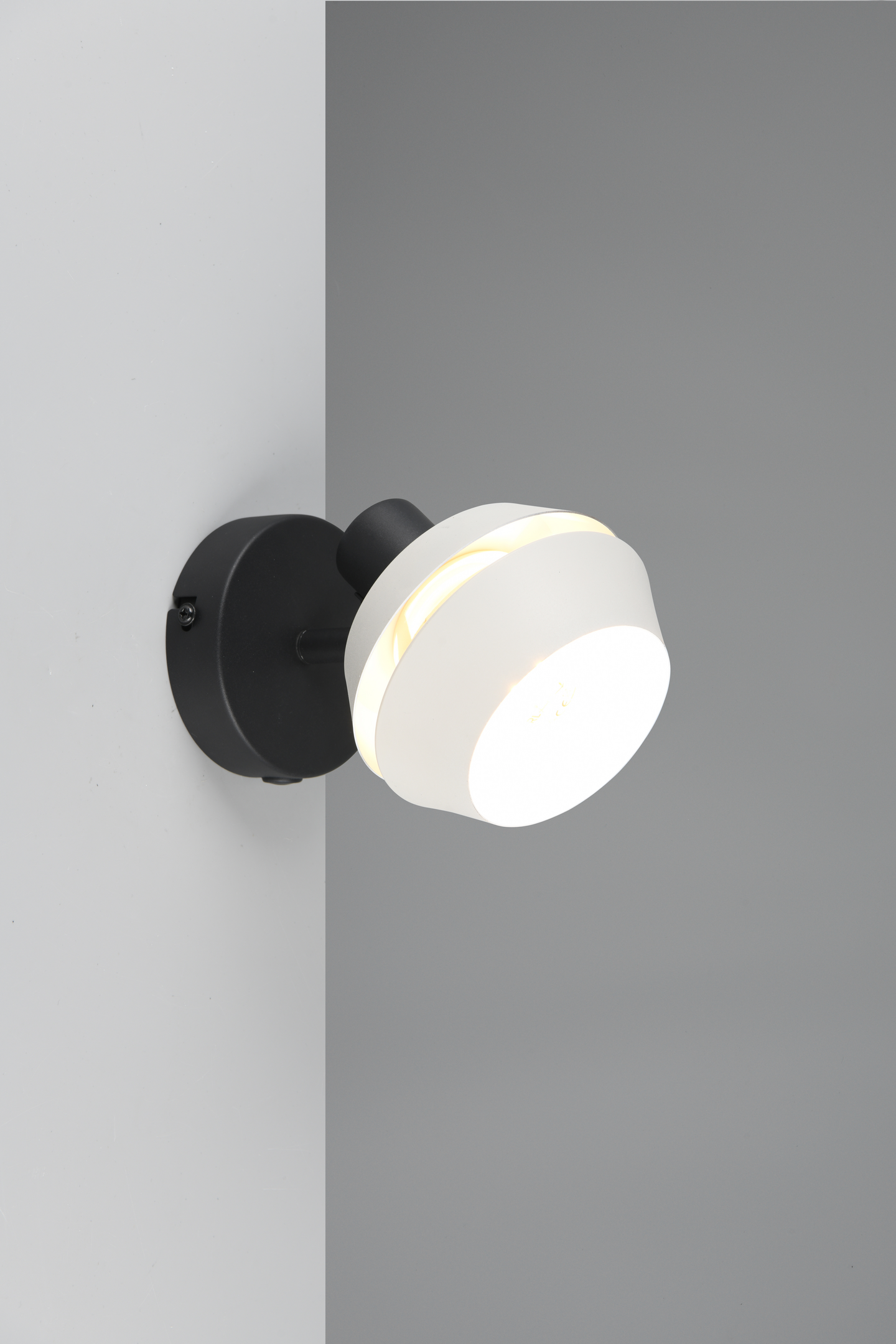 Spotti TRIO Isla E14 1-osainen lämmin harmaa / musta