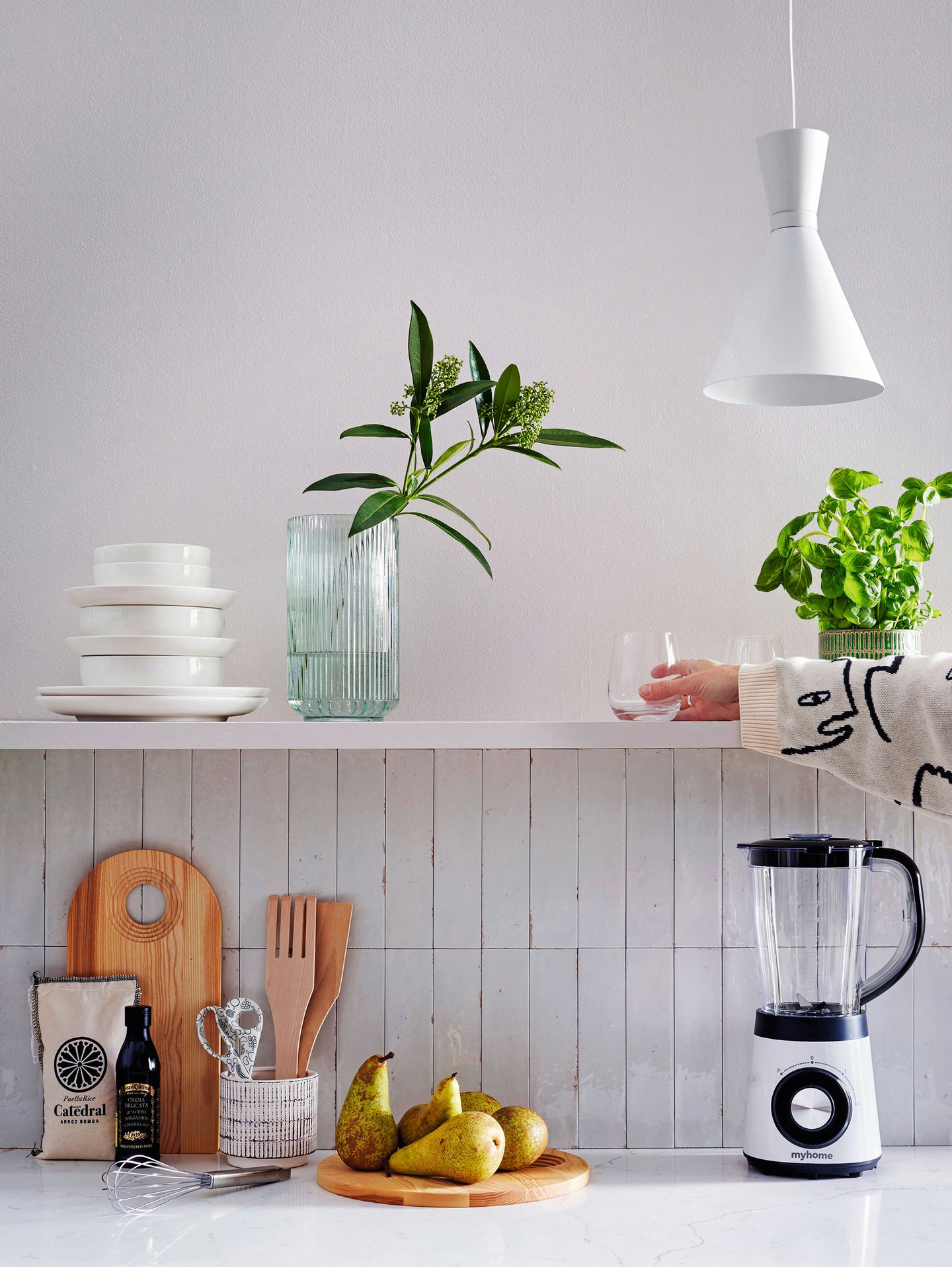 Seinä-/lattialaatta Cello Lume 6x24 valkoinen Lux 0,52m²