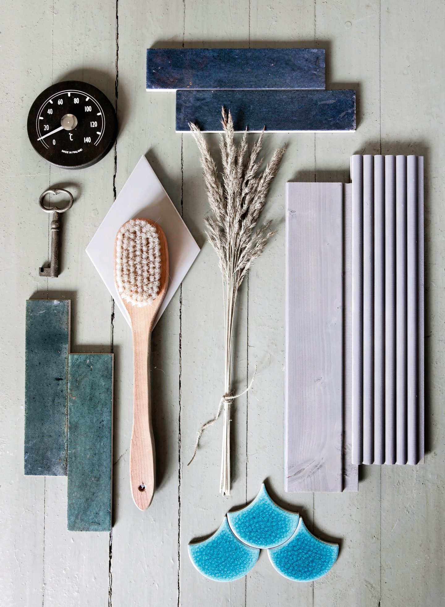 Seinä-/lattialaatta Cello Lume 6x24 vihreä Lux 0,52m²