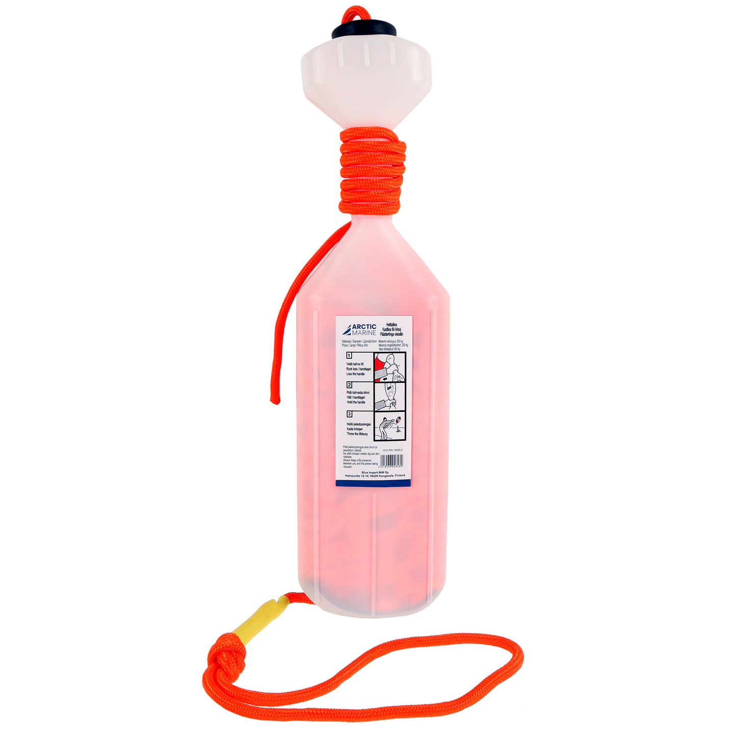 Heittoliina Arctic Marine 8 mm 30 m kelluva oranssi