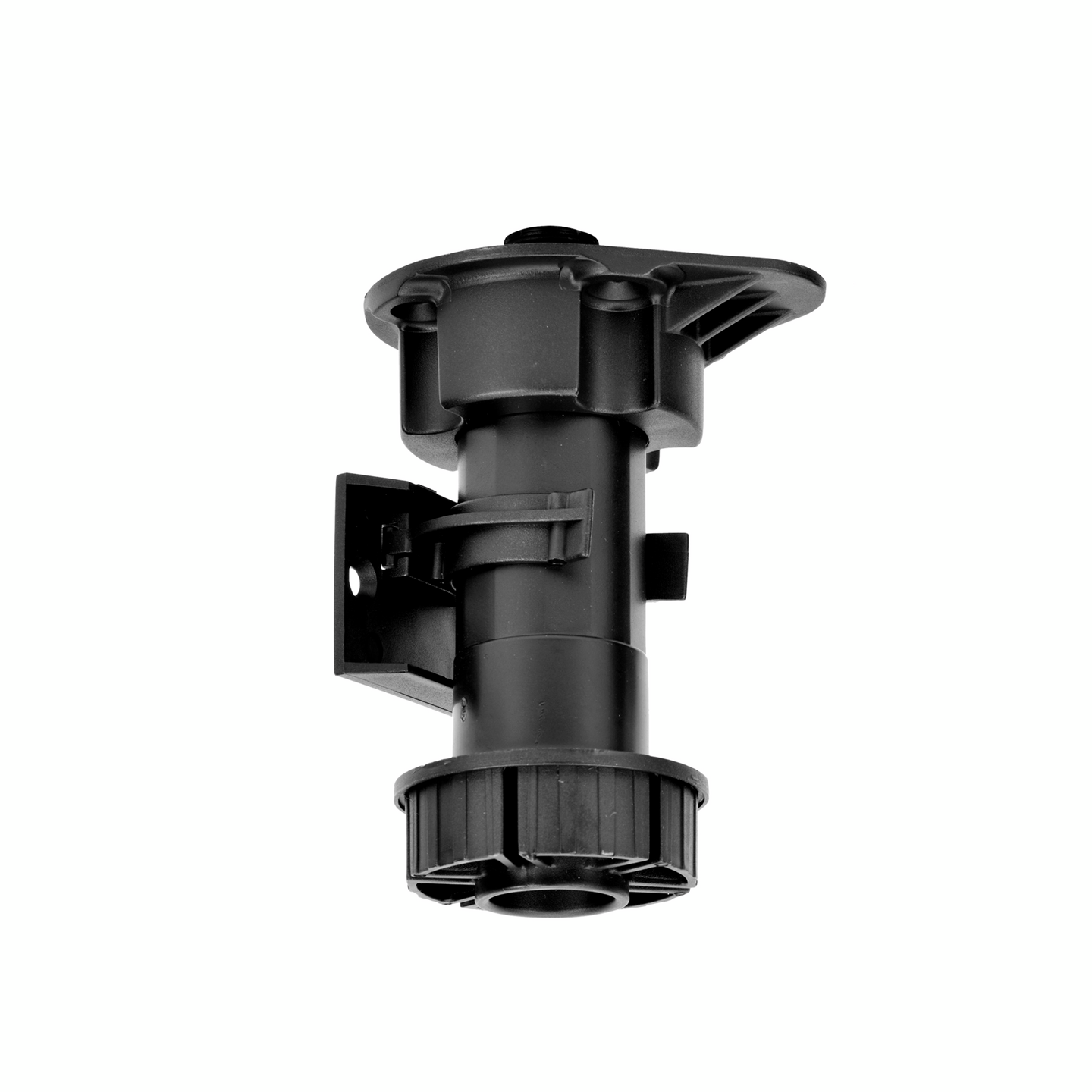 Sokkelijalka ja u-kiinnike PROF 95-130mm muovi/musta 2+2kpl