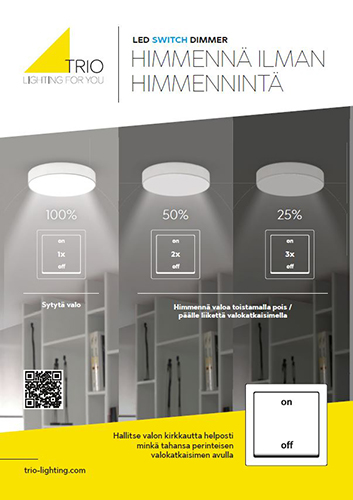 Riippuvalaisin TRIO Pomp led 30W kromi