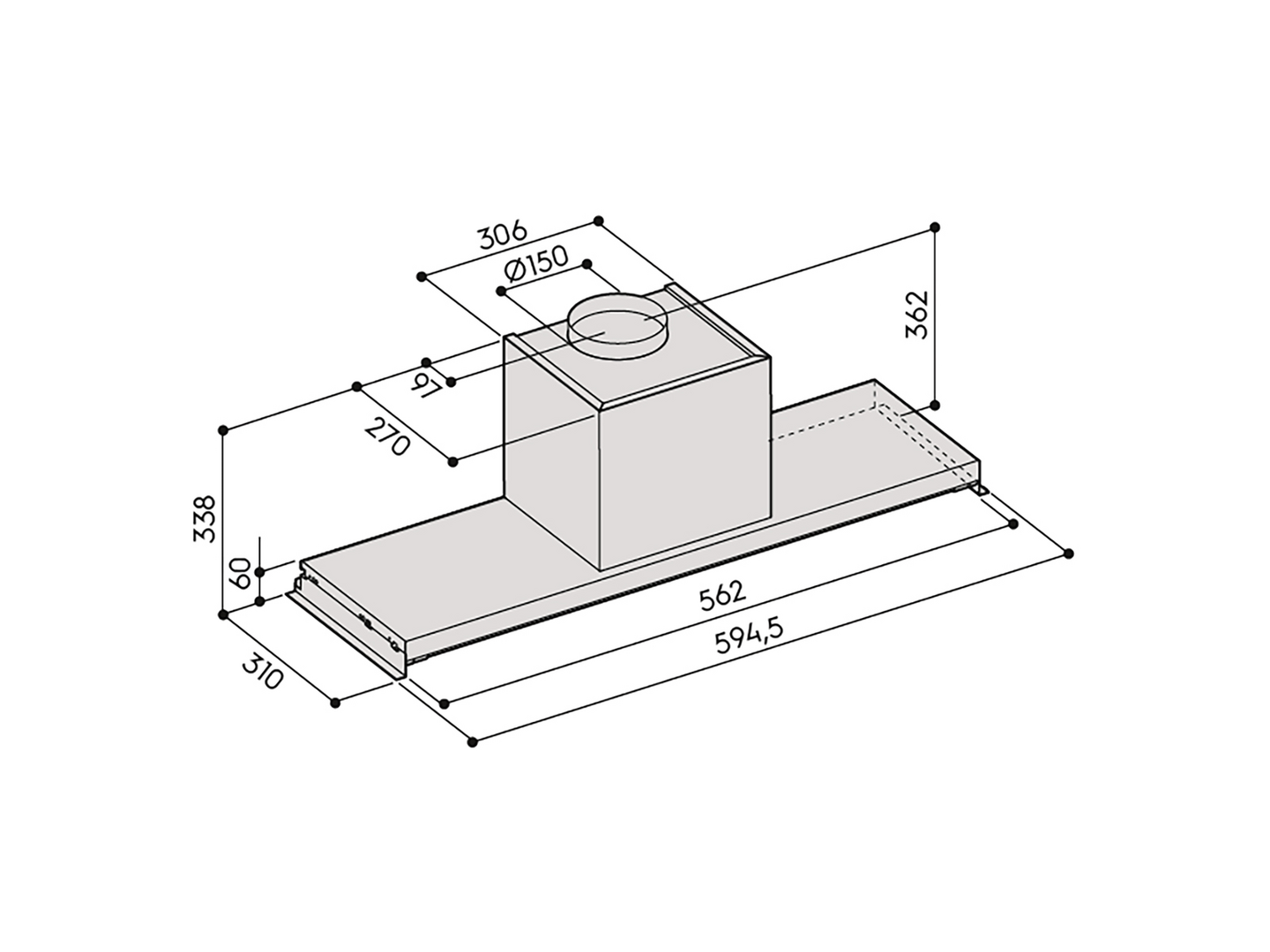 Liesituuletin Savo G-6206-S2 60cm rst