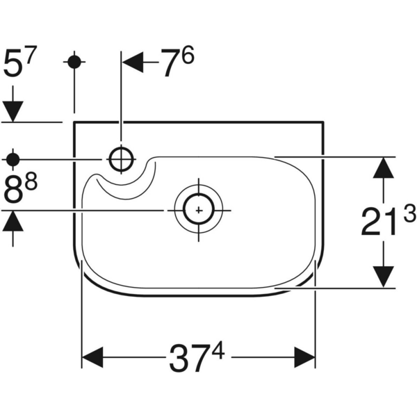 Pesuallas IDO Glow Square 40x28x16cm
