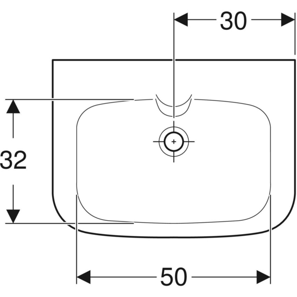 Pesuallas IDO Glow Square 60x44x17cm