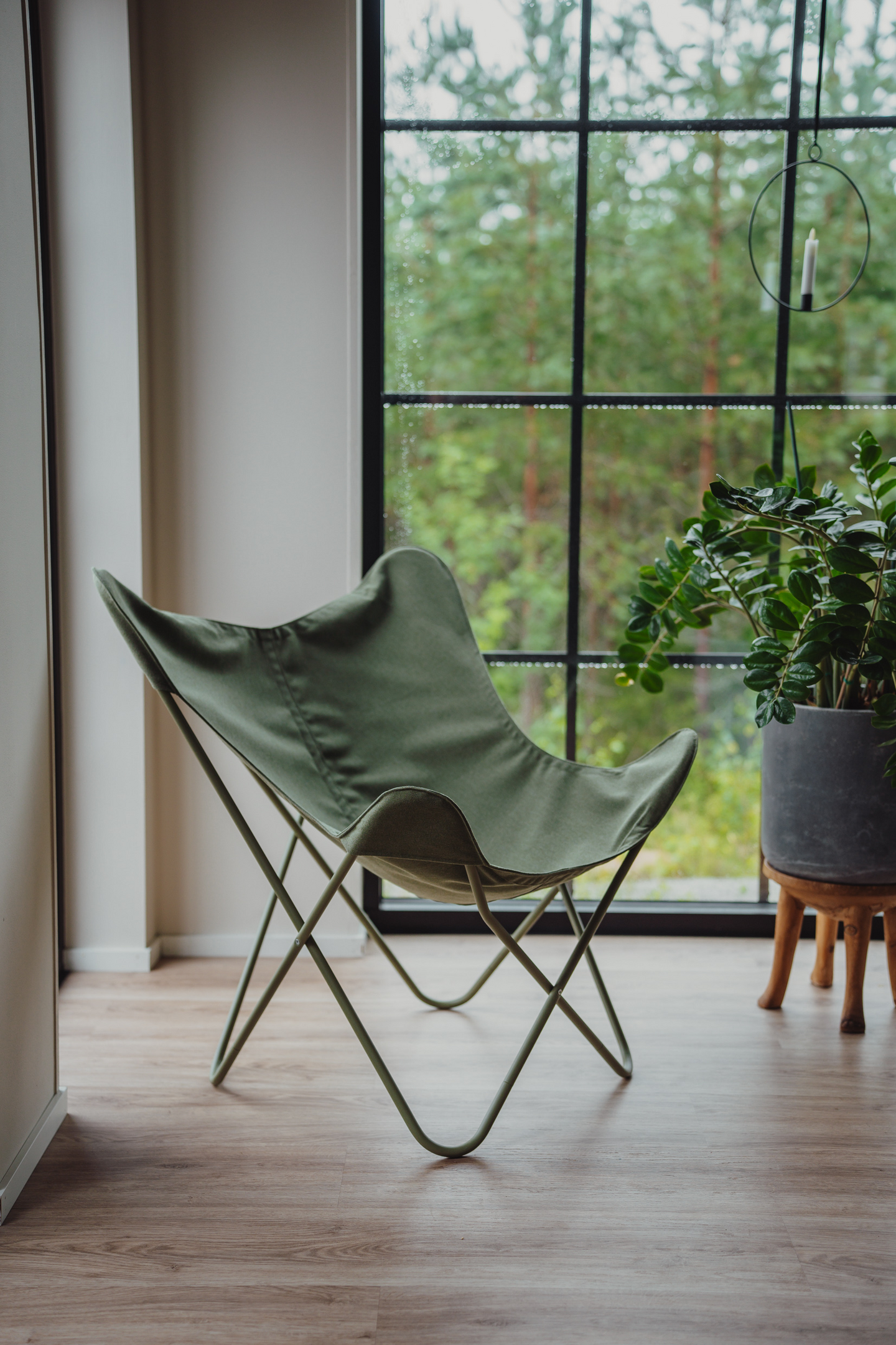 Kangaspäällinen lepakkotuoliin Varax Vihreä