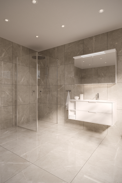 TVÄTTSTÄLL SVEDBERGS ISE VIT MATT, 101X46X13,7CM HÖGER