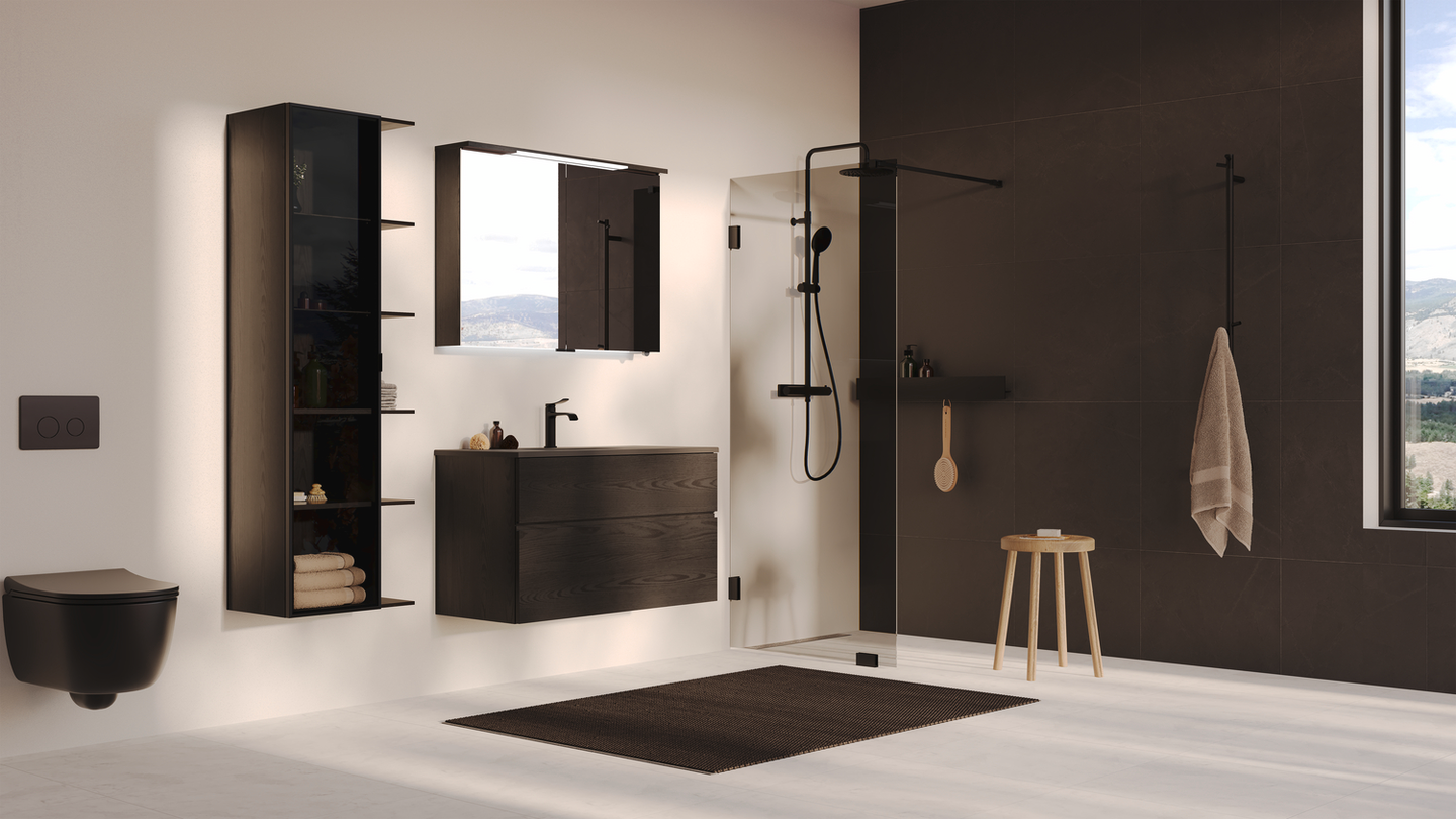 TRYCKPLATTA SVEDBERGS WC-MODUL SVART 25X2X16CM