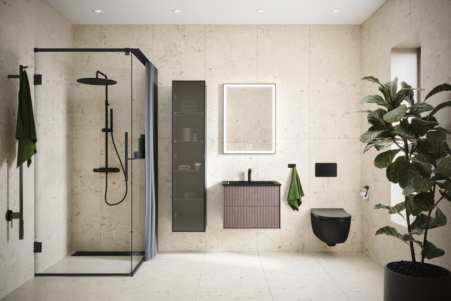 TRYCKPLATTA SVEDBERGS WC-MODUL SVART 25X2X16CM