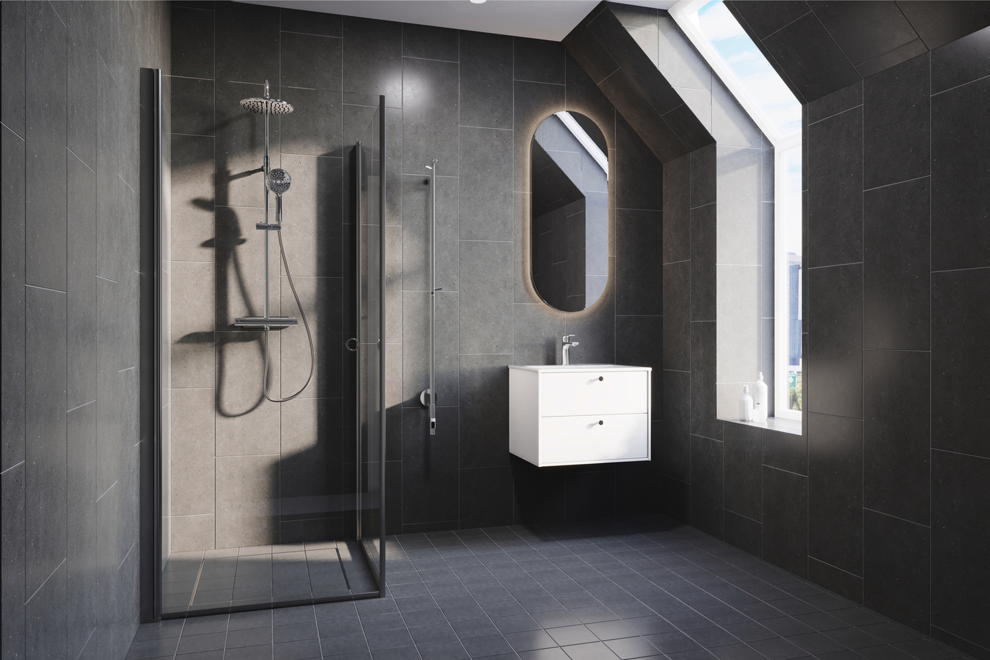 TVÄTTSTÄLLSSKÅP SVEDBERGS EPOS PLAN VIT 2LÅD 60X45X45,3CM