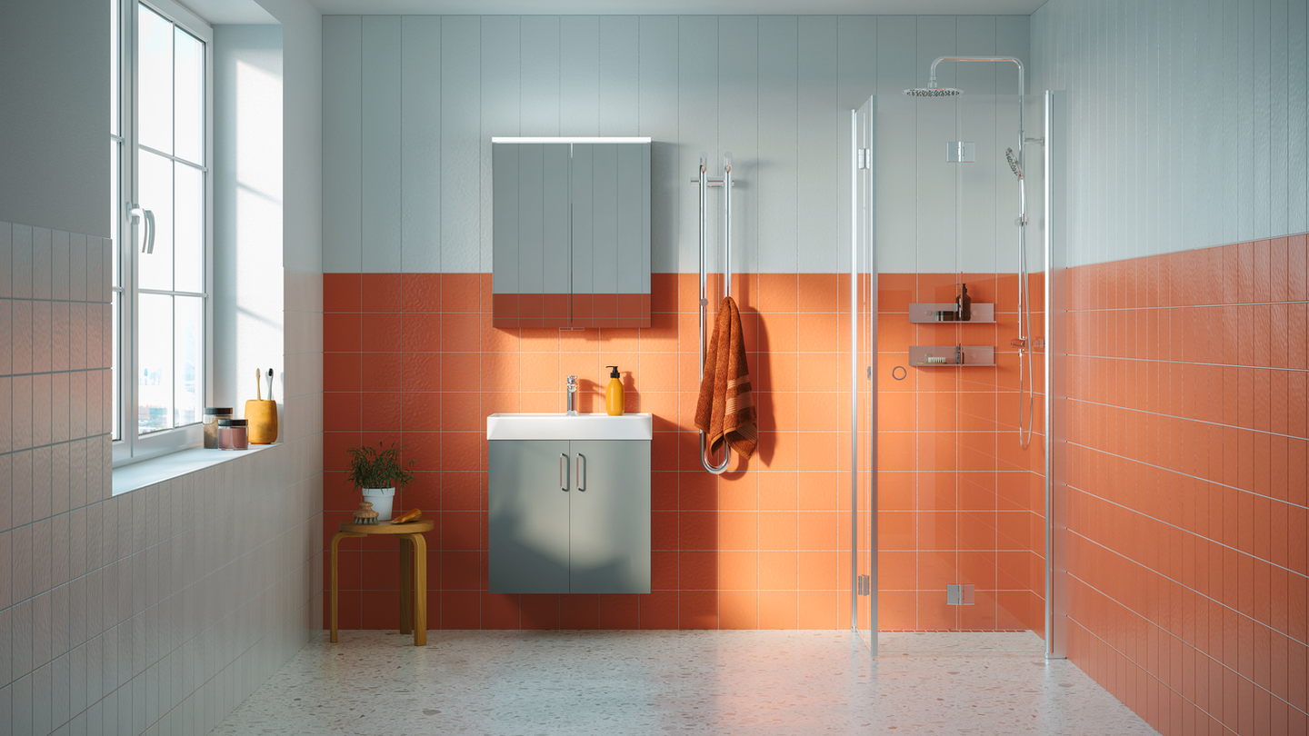 HÖRNDUSCH SVEDBERGS SKOGA VIKBAR ALU BLANK KLGL INTHT 70X70X198CM