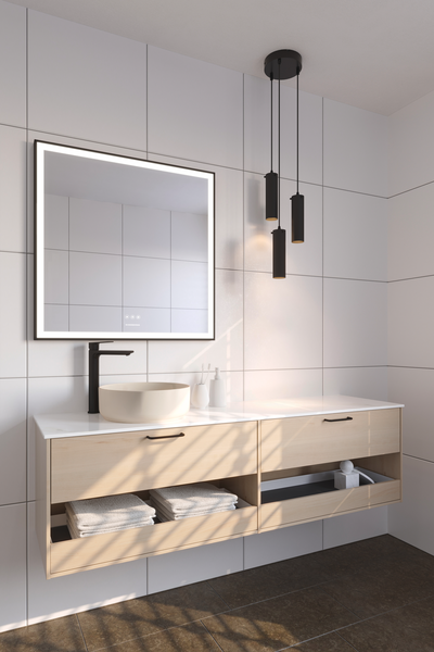 TVÄTTSTÄLLSSKÅP SVEDBERGS EPOS PLAN VIT ASK 1+1L ÖPPEN 159X45,3X45CM