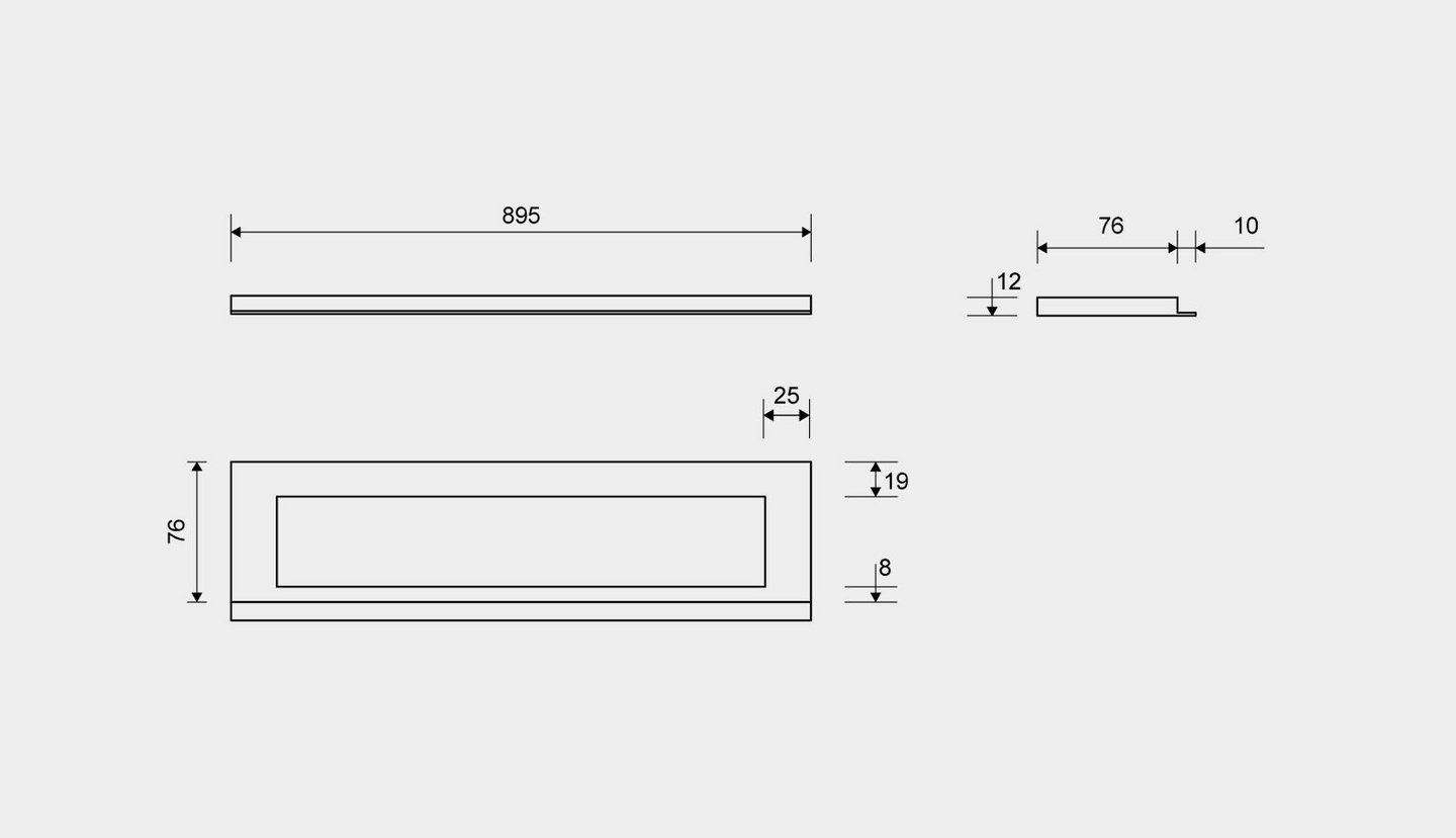 Kehys Unidrain 1916 900/12mm Kupari