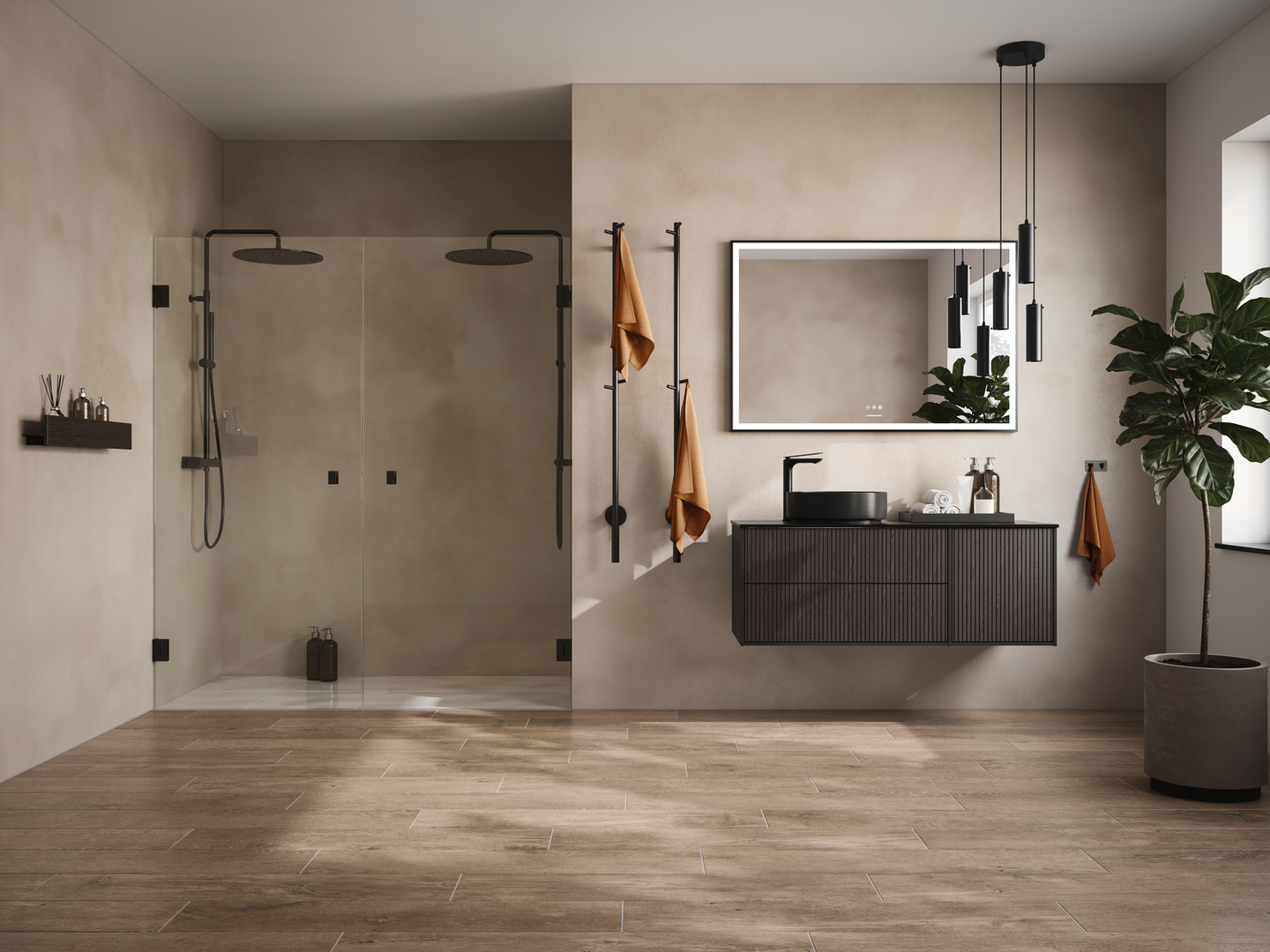 NISCHDUSCH SVEDBERGS 180GR RAK SVART MATT KLGL DUBBEL 180X1X200CM