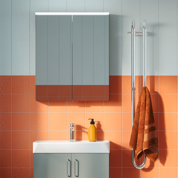 Peilikaappi Svedbergs Bloc 60 harmaa LED