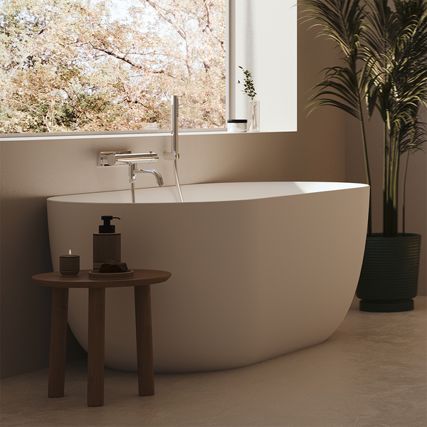 LUCITEBADKAR SVEDBERGS VAULEN VIT MATT, VÄGGFRISTÅENDE 160X59X75CM