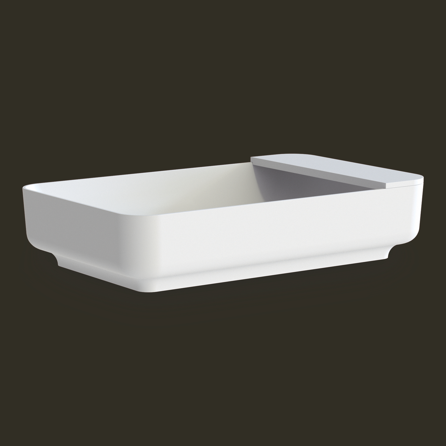 TVÄTTSTÄLL SVEDBERGS FROSS FRI VIT MATT, 55X35X12CM