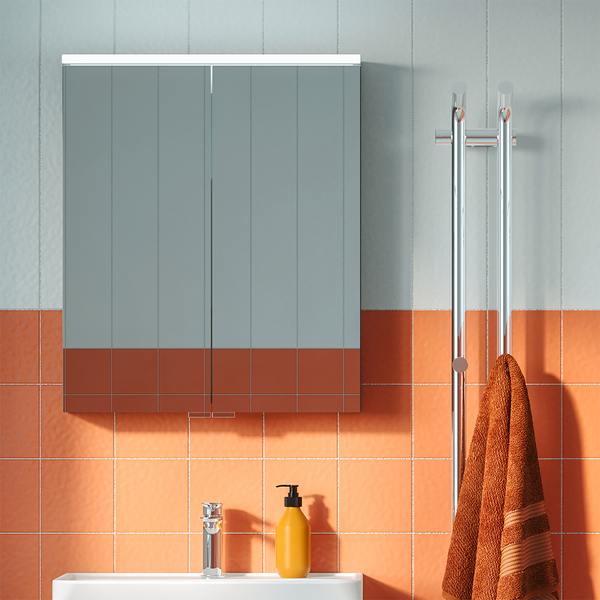 Peilikaappi Svedbergs Bloc 60 harmaa LED